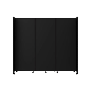 Versare Aluminum Partition, 91" High, Black - 103 1/2"