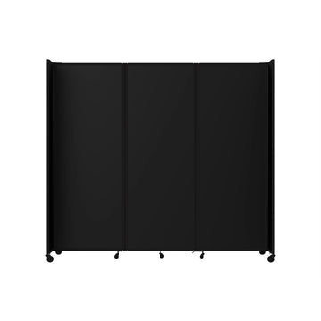 Versare Aluminum Partition, 91" High, Black - 103 1/2"