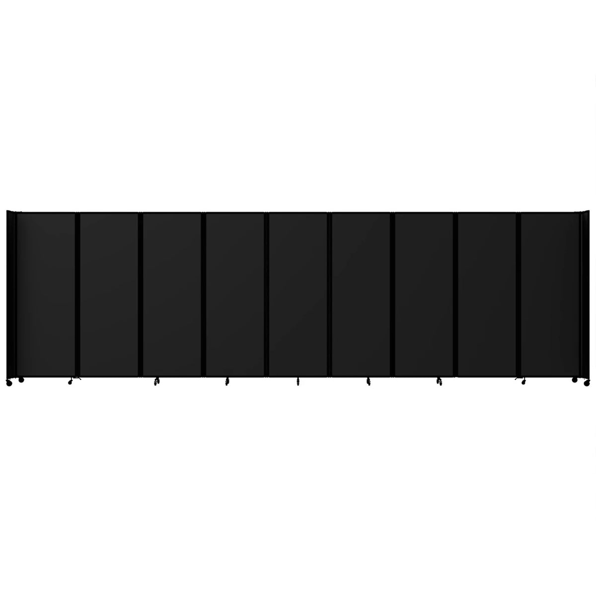Versare Aluminum Partition, 91" High, Black - 19 1/2'