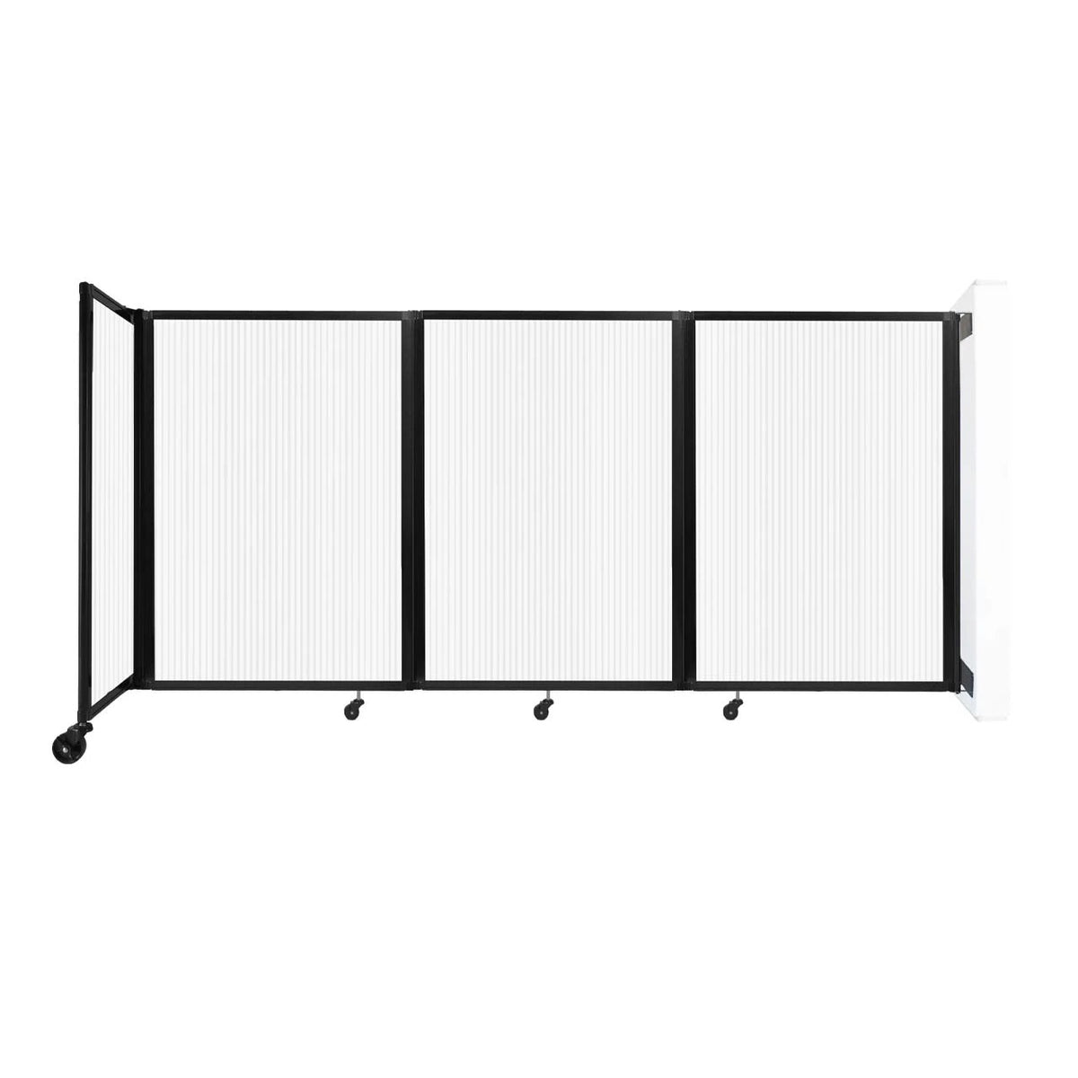 Versare Polycarbonate Room Divider, Clear - 8 1/2' x 48"