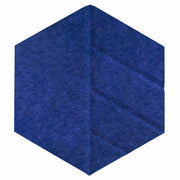 Versare Polyester Skyway Hexagon, 10 3/8" x 12" - Blue