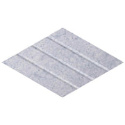 Versare Polyester Acoustic Rhomboid, 12" x 20 13/16" - Marble Gray