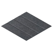 Versare Polyester Acoustic Rhomboid, 12" x 20 13/16" - Dark Gray