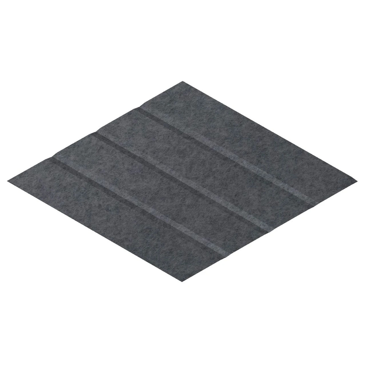 Versare Polyester Acoustic Rhomboid, 12" x 20 13/16" - Dark Gray