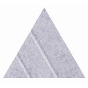 Versare Polyester Acoustic Triangle, 10 3/8" x 12" - Marble Gray
