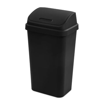 Sterilite Corporation Plastic Wastebasket, 13 gal., 4/Case - Black