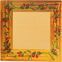 Yanco OL-114 Olive 14" Square Plate