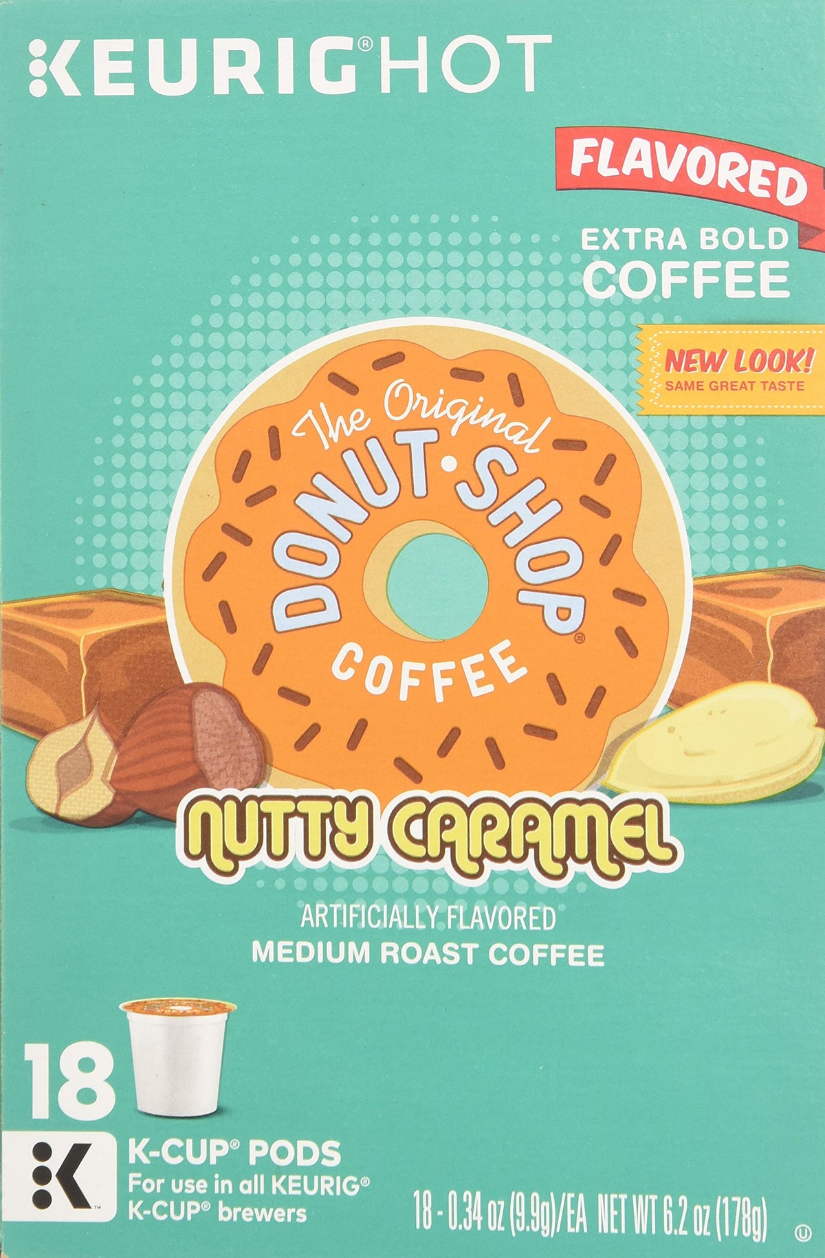 Nutty Caramel - 18 ct by The Original Donut Shop – Pack of 18, Model 114624