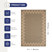 Abani 4x6 / Grey / Modern Area Rugs