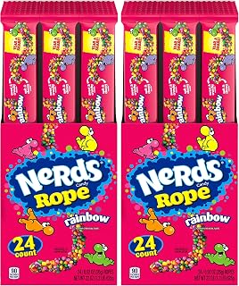 Rope Candy by Nerds – 0.92 Ounce (Pack of 48), Pink, Pack of 24, Model 79200173067