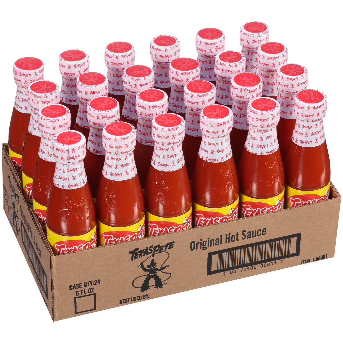 Hot Sauce by Texas Pete – 24 x 6 oz bottles, 7.89"W x 11.76"L x 7.6"H