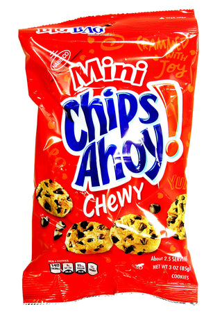 Mini CHIPS AHOY! Chewy Chocolate Chip Cookies by JEWUNO – 3 Ounces, Pack of 12