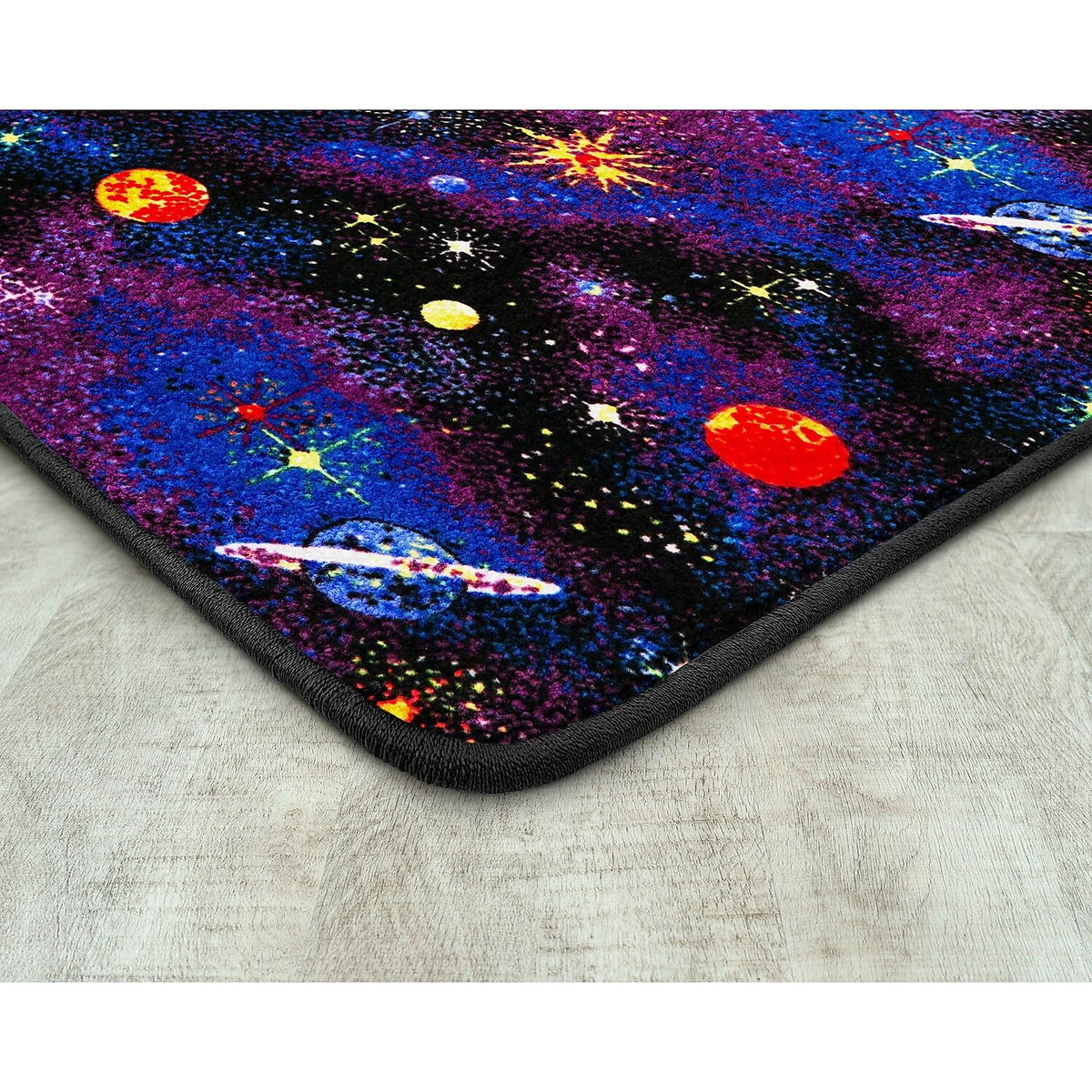 Fluorescent Space Explorer 4' x 6' Area Rug by Joy Carpets – 4' x 6' (Rectangular), Nylon, Fluorescent, Model 43N
