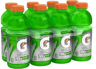 Gatorade Thirst Quencher Fierce, Green Apple, 20 Fl Oz, Pack of 8