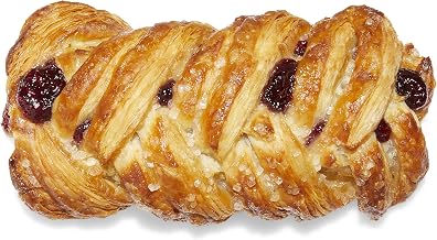 Gourmand Pastries Plait Custard Cream Blueberry Danish - 48 per case.