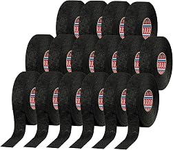 tesa 51608 Noise Damping PET Fleece Automotive Wire Harness Tape, Black, 19mm x 15m, 16 Rolls