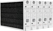 Lennox X6672 16x25x5 Healthy Climate Carbon-Clean MERV 16 Filter Bundle with Same Day Supply Filter Change Reminder Magnet (5-Pack)