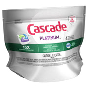 Platinum ActionPacs Dishwasher Detergent by Cascade – 4 Count (Pack of 1), Fresh Scent, Model 10037000984228
