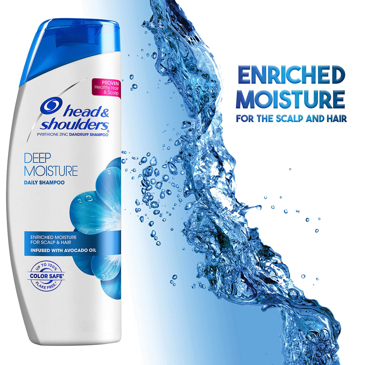 Deep Moisture Shampoo 12.8 fl oz by Head & Shoulders – 12.8 Fl Oz (Pack of 1), Model 037000733133