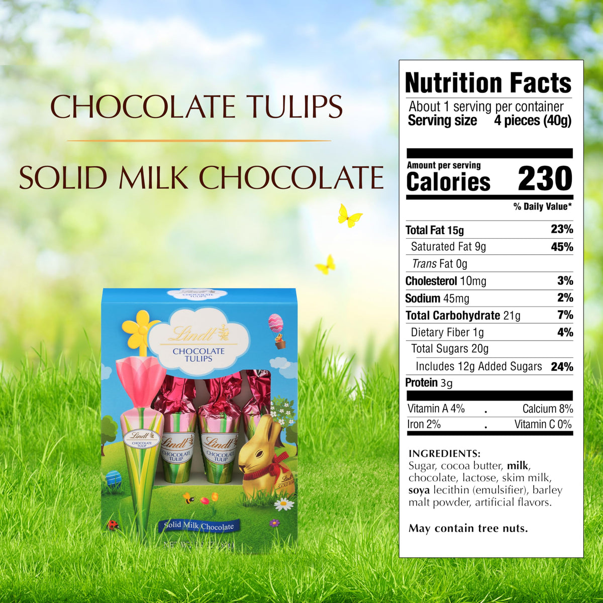 Chocolate Tulips by Lindt – 1.9 Ounce (Pack of 1)