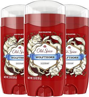 Old Spice Deodorant for Men, Wolfthorn Scent, Wild Collection, 3 oz, (Pack of 3)