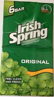Irish Spring Deodorant Soap, Original, 6 Bars (Pack of 4)