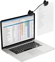 Kensington Document Holder for Typing for Laptops and Monitors, Flex Clip Copyholder, Typing Stand Document Holder, Office Paper Clip Holder, Compact Paper Holder Stand, Black 9-3/4" Wide K62081BF | Typing stand copyholder, clips to laptops and monitors, compact 9-3/4 in wide design