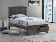 Hammond Twin Bed Gray by Glory Furniture – Twin, Wood, Grey, Model G5405B-TSB