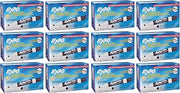 EXPO 80001 Low Odor Chisel Point Dry Erase Markers, Black, 12 Units per Box, Pack of 12 Boxes, 144 Markers Total