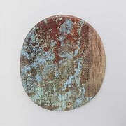 American Metalcraft RM1614 Organic Round Melamine Serving Board, Reclaimed Wood, 16 3/8-Inches