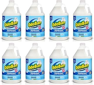 OdoBan Disinfectant Concentrate and Odor Eliminator, Made in the USA, Fresh Linen Scent, 8 Gallons