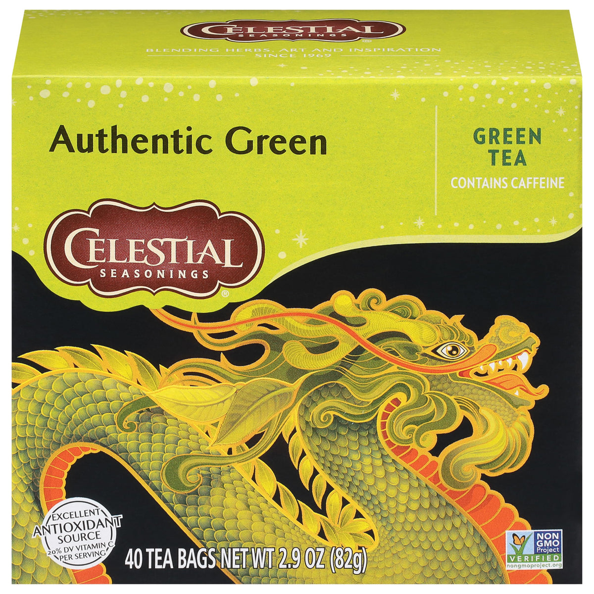 Celestial Seasonings Authentic Green Tea / 40 Count (Pack of 6) / Authentic Tea Samplers