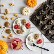 Skull Bite Cakelet by Nordic Ware – 2.5 Cup Capacity, 2.5 cups, Aluminum, Bronze, Model 94948