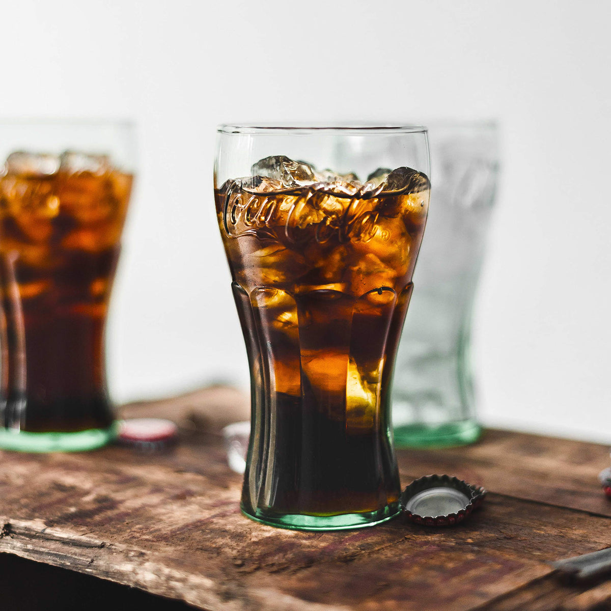 Coca-Cola Tumbler Glasses by Libbey – 6 Count (Pack of 1), 16.75 ounces, Glass, Coca-Cola Green, Pack of 6