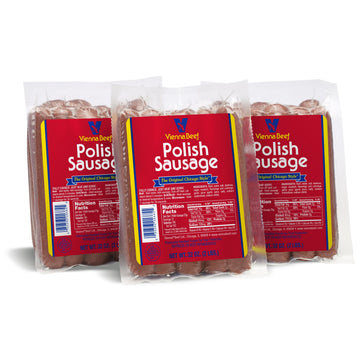 Vienna® Beef Polish Lovers Pack 2 lbs. each (3 Pack) by Vienna Beef – 2 Pound (Pack of 3)
