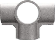 Component Hardware Brushed Aluminum Center Cross Brace Fitting - 1-5/8" OD Legs