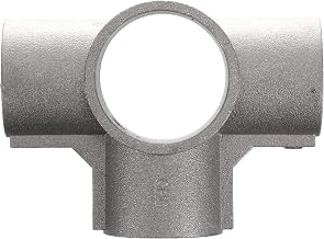 Component Hardware Brushed Aluminum Center Cross Brace Fitting - 1-5/8" OD Legs