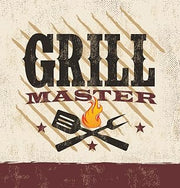 Creative Converting Solid Plastic Banquet Table Cover with Border Print, BBQ Master