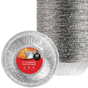 Stock Your Home 50 Pack (5 Inch) / Silver / 50 Pack Pie Pans