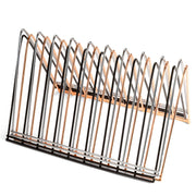 Triangle Wire File Sorter by Officemate – 10 inches (W) x 10 inches (D) x 24 inches (H), 9 pages, Steel Wire, Black, Model 93150