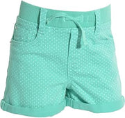 Lee Girls 2-6X Stretch Denim Polka Dot Shorts 5 Green