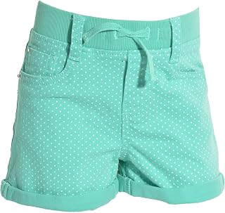 Lee Girls 2-6X Stretch Denim Polka Dot Shorts 5 Green