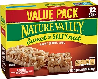 Nature Valley Granola Bars, Sweet & Salty Nut, Cashew, 12 ct, 14.8 oz