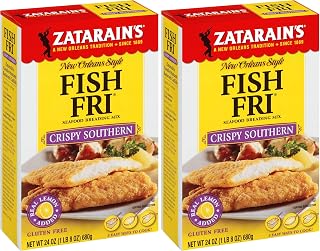 Zatarain's Crispy Southern Fish Fri Seafood Breading Mix, 24 oz (Pack of 2)