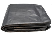 20ft x 100ft Heavy Duty Silver Tarp by HARPSTER TARPS – High Density Polyethylene (HDPE), Silver, Model S20x100