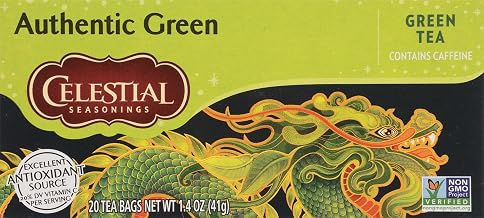 Green Tea by Celestial Seasonings – 20 Count (Pack of 6), Natural, Pack of 6, Model 54830