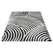Abani 5x8 / Cream & Black / Modern Area Rugs