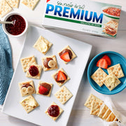 Unsalted Tops Saltine Crackers by Premium – 16 Ounce (Pack of 12), Pack of 12