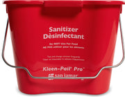 San Jamar 8 Quarts / Red / 12 Buckets
