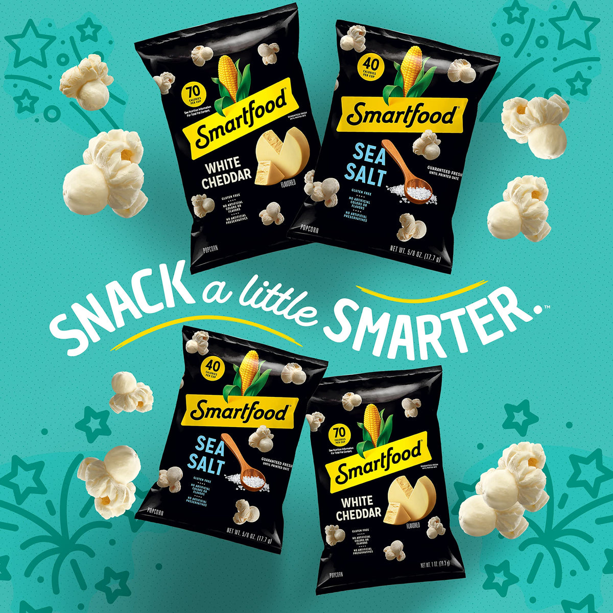 Smartfood Kettle-Corn / 0.5 Ounce (Pack of 80) / Smartfood Popped